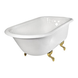 Elizabethan Classics ECR54B Traditional Cast Iron 54 Inch Roll Top Bathtub - Bathtubs