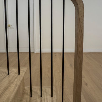 Project #144 | Slightly Curved Transitional Staircase