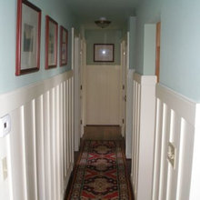 downstairs
