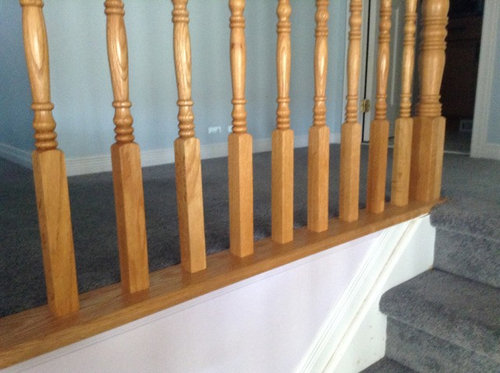 Paint or try to match? What do I do with natural oak railings?