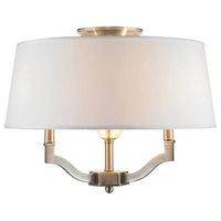 Golden Semi-Flush, Pewter