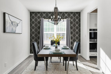 Inspiration for a country dining room remodel in Raleigh