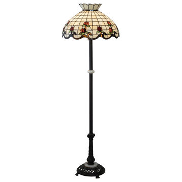 62 High Roseborder Floor Lamp