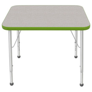 Bowery Hill 31 x 24 High Pressure Top Mobile Activity Table in Gray 