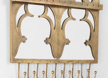 I like this mirrored hook arrangement. What is it made of, and