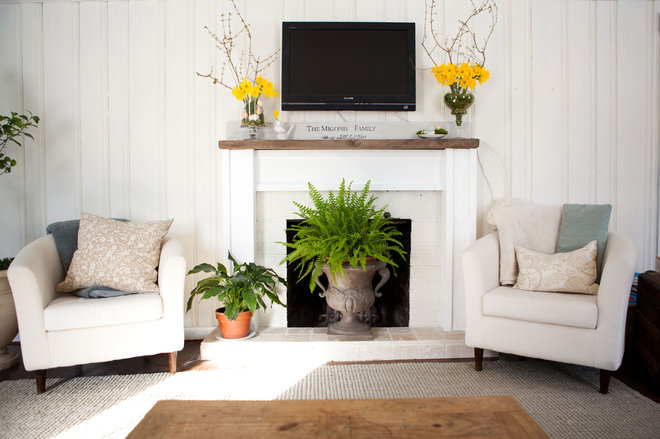 Traditional Living Room by Theresa Fine