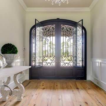 Custom Wrought Iron & Glass Doors