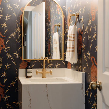 Tiger Goddess Powder Room Reno