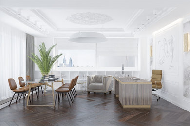 Danish home design photo in Moscow