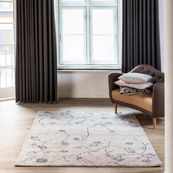 Garden Rugs in Natural, Grey and Blue by Massimo - Floor Rugs