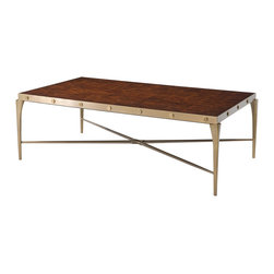 Theodore Alexander - Oyster Bolt Cocktail Table - Coffee Tables
