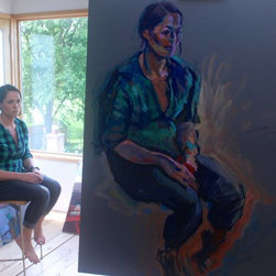 when a human meets their portrait - Paintings