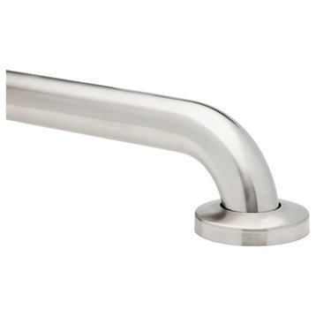 no drilling required Grab Bars - 250lb rated, Brushed Stainless, 24", 1-1/2" Dia