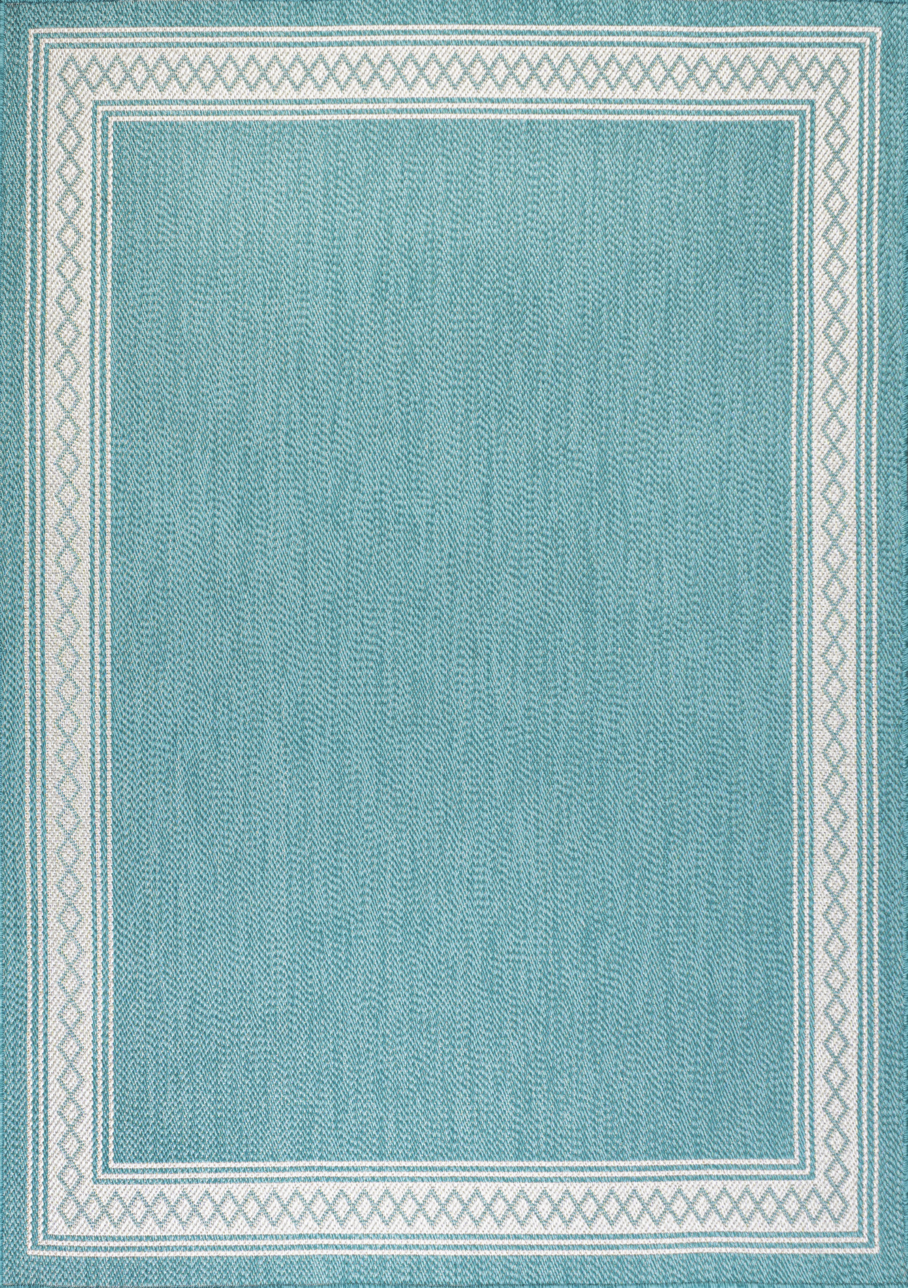 Lucia Classic Diamond Border Indoor/Outdoor Area Rug, 3x5 ...