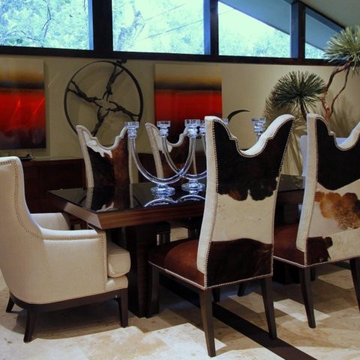 Memorial City, Texas | Springwell Midcentury Modern Dining Room | Entire Home Re