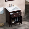 Victoria Vanity With Porcelain Top, Matte White