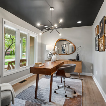 Home Office with Glass Door
