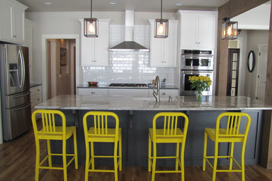 Inspiration for a contemporary kitchen remodel in Denver