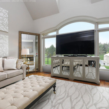 New Windows in Extraordinary Living Room - Renewal by Andersen Greater Toronto &