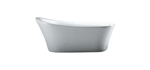 Schon Aiden 5 8 Ft Freestanding Tub, Schon Aiden 5.8 Ft Reversible Drain Bathtub In White