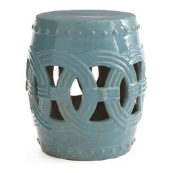 Interlocking Rings Stool - Cerulean - Furniture