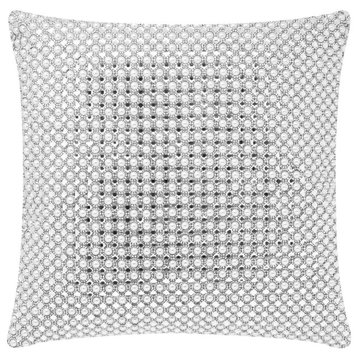 Sparkles Home Rhinestone Montaigne Pillow - Pearl