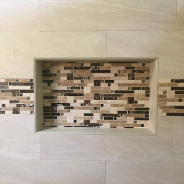 MASTER BATHROOM - Complete Remodel 12 x 24  Tile, Vanity, Alaska White Granite