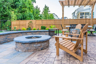 Inspiration for a rustic patio remodel in Raleigh
