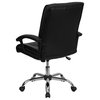 Offex Mid-Back Black Leather Managers Chair