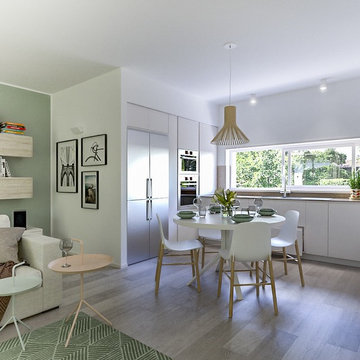 Casa nuova nel verde e nella luce