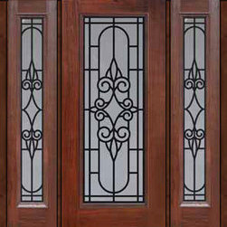 Prehung Entry Sidelites Door 80 Fiberglass Salento Full Lite - Front Doors