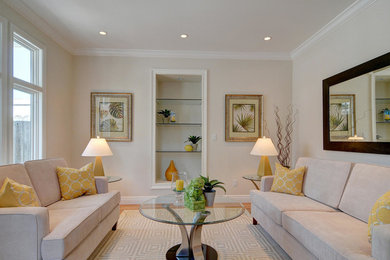 Example of a trendy living room design in San Francisco