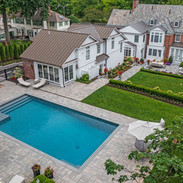 Hartford, CT Rectangular Pool with Landscaper EA Quinn