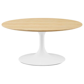 Lippa 36" Coffee Table White Natural -5188