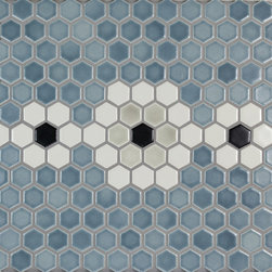 1&rdquo; Hex Netted - Mosaic Tile