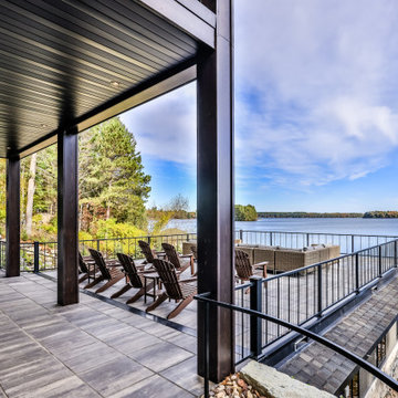 Modern Lake House - Boathouse Rooftop Patio
