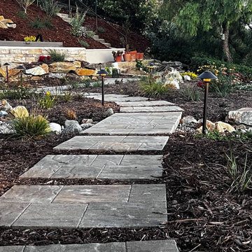 Xeriscape & Native Garden with Waterfall