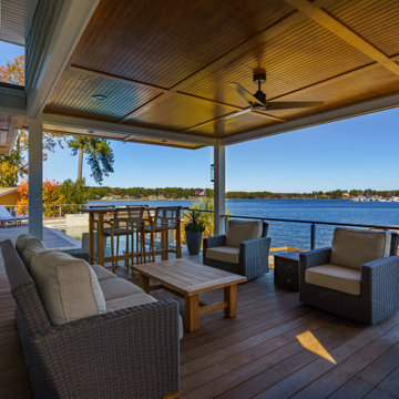 Lake View off Renovated Porch and pool area