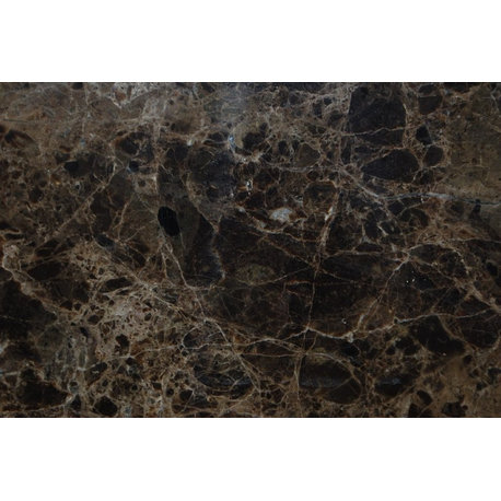 Emperador Dark Marble Tiles, Polished Finish, 24"x24", Set of 80