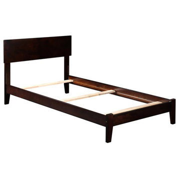 AFI Orlando Twin XL Solid Wood Bed with USB Charging Station in Espresso