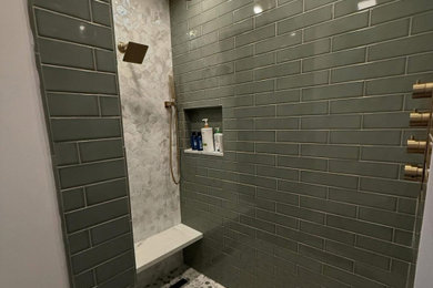 Bathroom - shabby-chic style bathroom idea in Sacramento