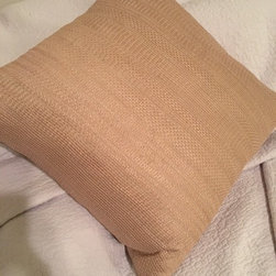 Chelsea Taupe Euro Sham by ANKASA - Bed Pillows