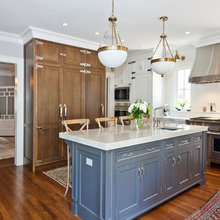 Blue And White Kitchen