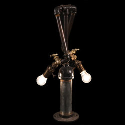 Industrial Light With A Twist - Table Lamps