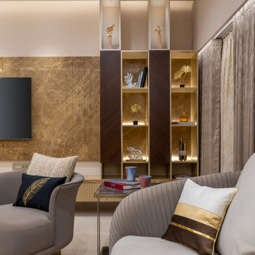 The Tranquil House | Modern Living Room Design | Ahmedabad