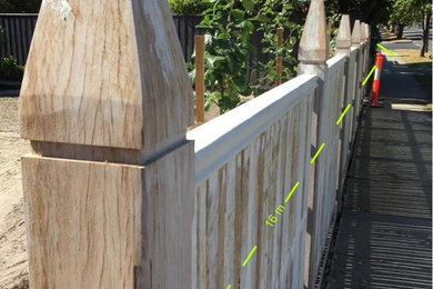 Caulfield - Picket fence, wonderful hardwood timber