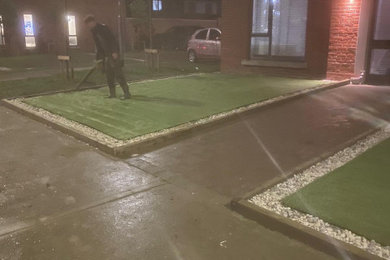 Artificial grass installation in Dublin