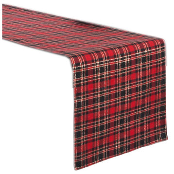 Highland Holiday Red and Black Plaid Table Runner