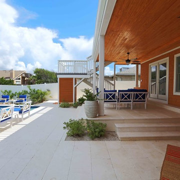 Amelia Island Coastal Contemporary Backyard