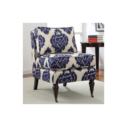 "What to put with blue Ikat chairs... neutral sectional or bold blue?"